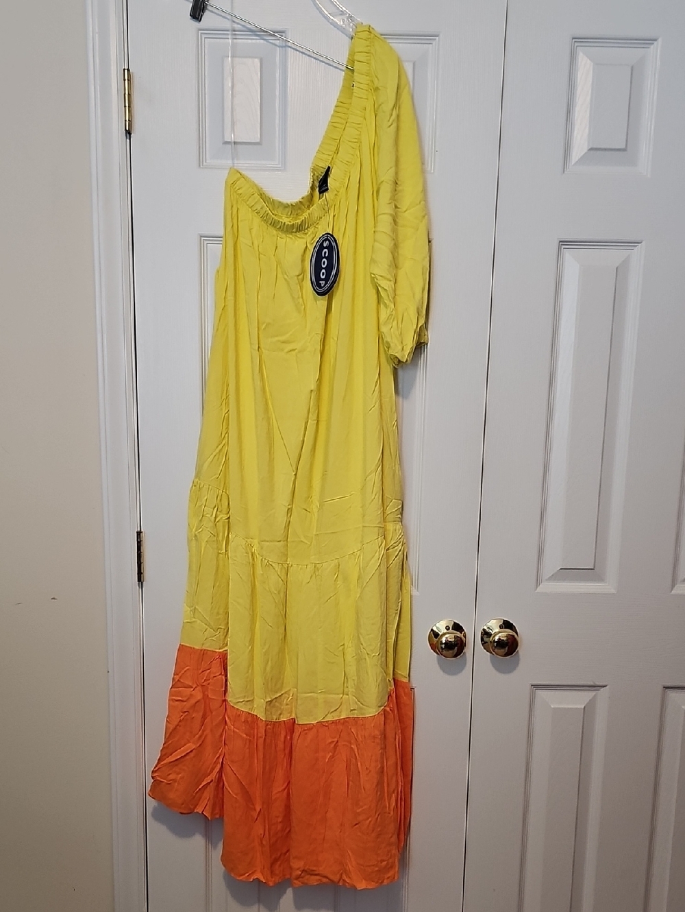 Mason Yellow One-Shoulder Maxi Dress